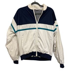 Vintage Christian Dior white and blue menswear windbreaker size medium